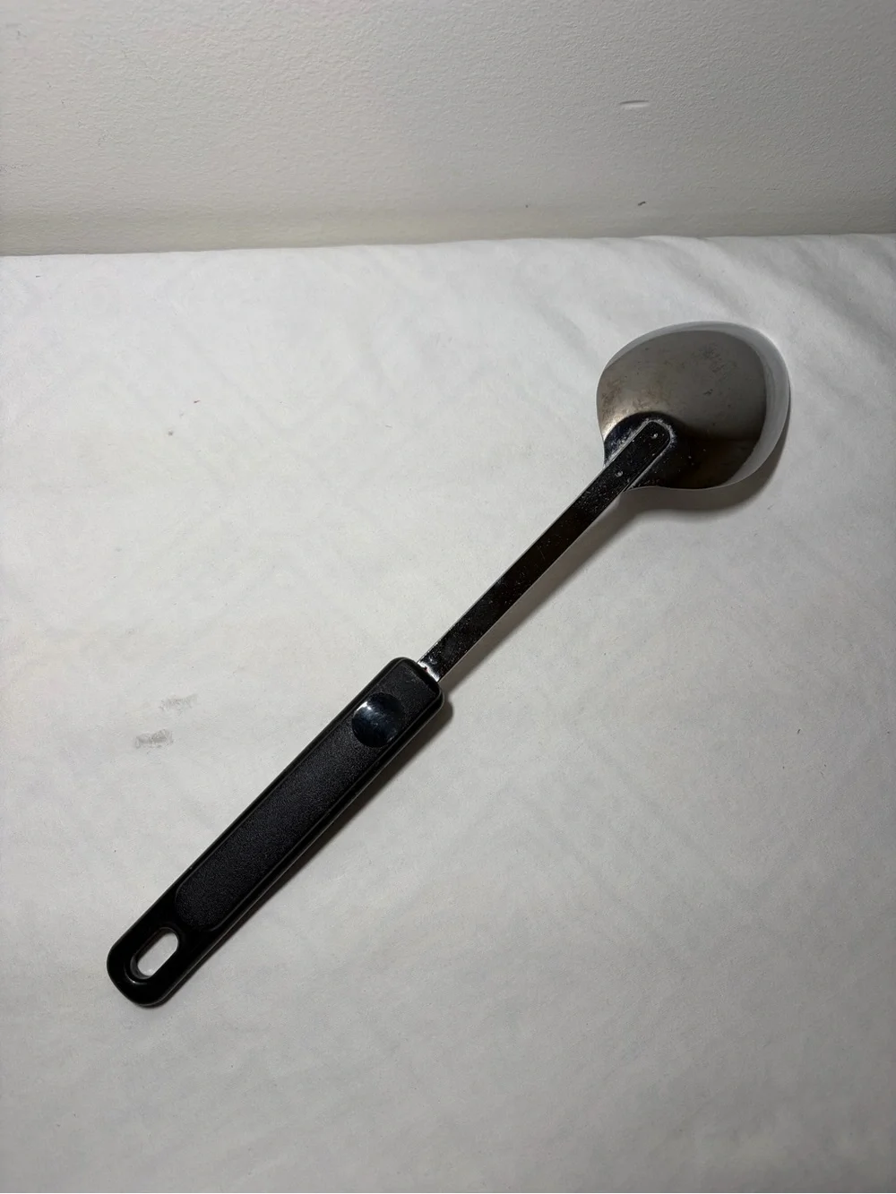 Black Handle Stainless Steel Serving Spoon by EKCO USA